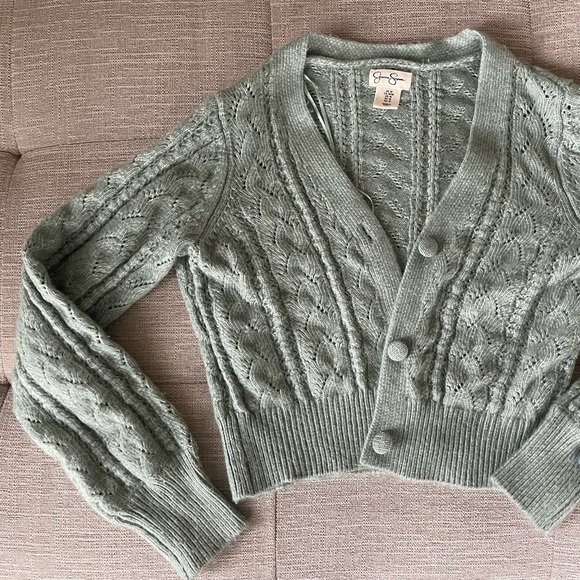 Sage Knit Button Down Sweater🤍 - Picture 5 of 5